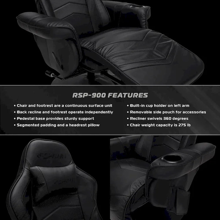 Gaming Recliner - Reclining Chair with Footrest