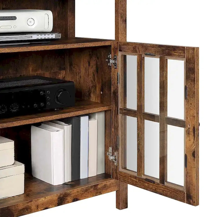Convenience Concepts Big Sur Highboy 40 Inch TV Stand with Storage Cabinets