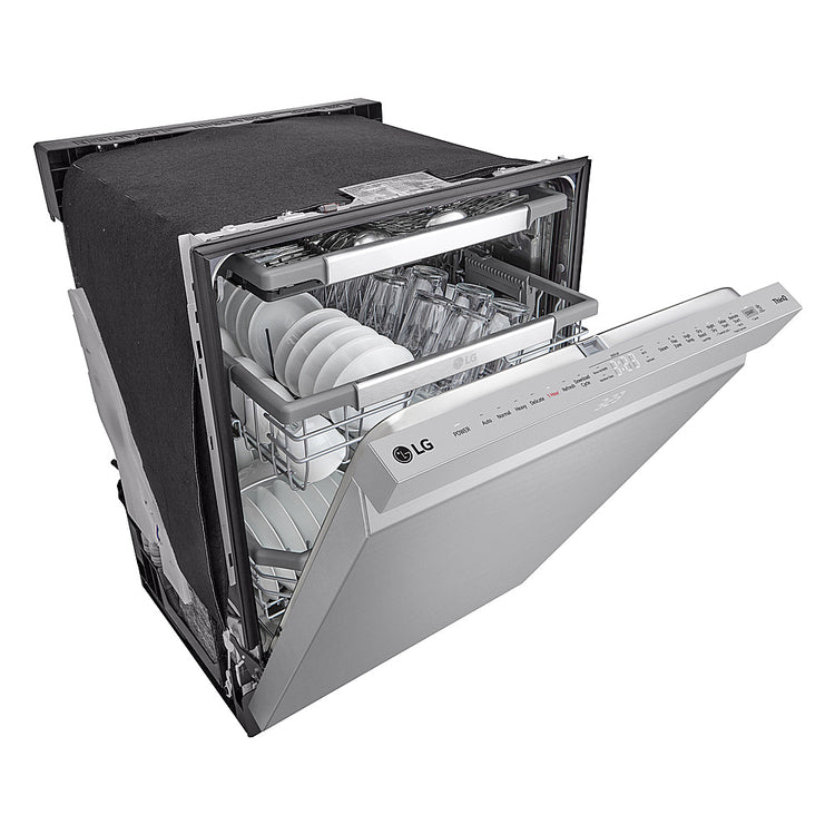24'' Top Control Smart Built-in Stainless Steel Tub Dishwasher with 3rd Rack, Quadwash Pro and 42dba - Stainless Steel