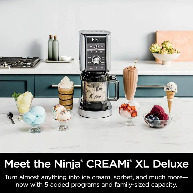 Ninja NC301 Creami Ice Cream Maker, for Gelato, Mix-Ins, Milkshakes, Sorbet, Smoothie Bowls & More, 7 One-Touch Programs