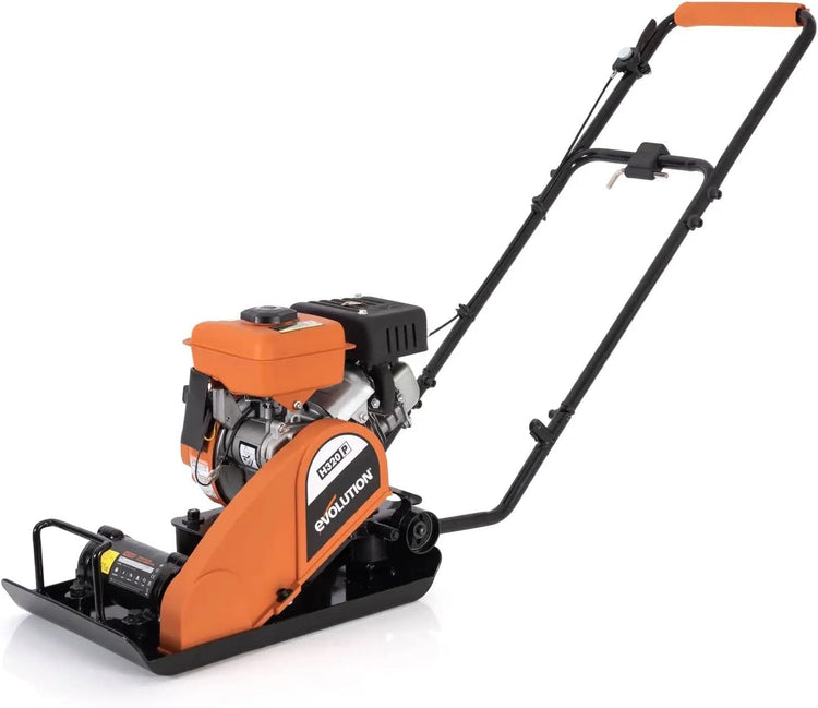 Electric Compactor Plate - Ideal for Levelling Pavement, Artificial Turf Ground Preparation, Patio, Blockwork, Sand, Soil & More