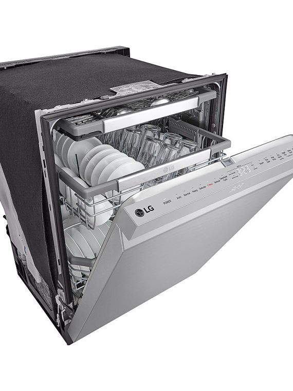 24'' Top Control Smart Built-in Stainless Steel Tub Dishwasher with 3rd Rack, Quadwash Pro and 42dba - Stainless Steel