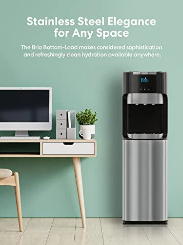 Brio Bottom Loading Water Cooler Water Dispenser - Essential Series - 3 Temperature Settings