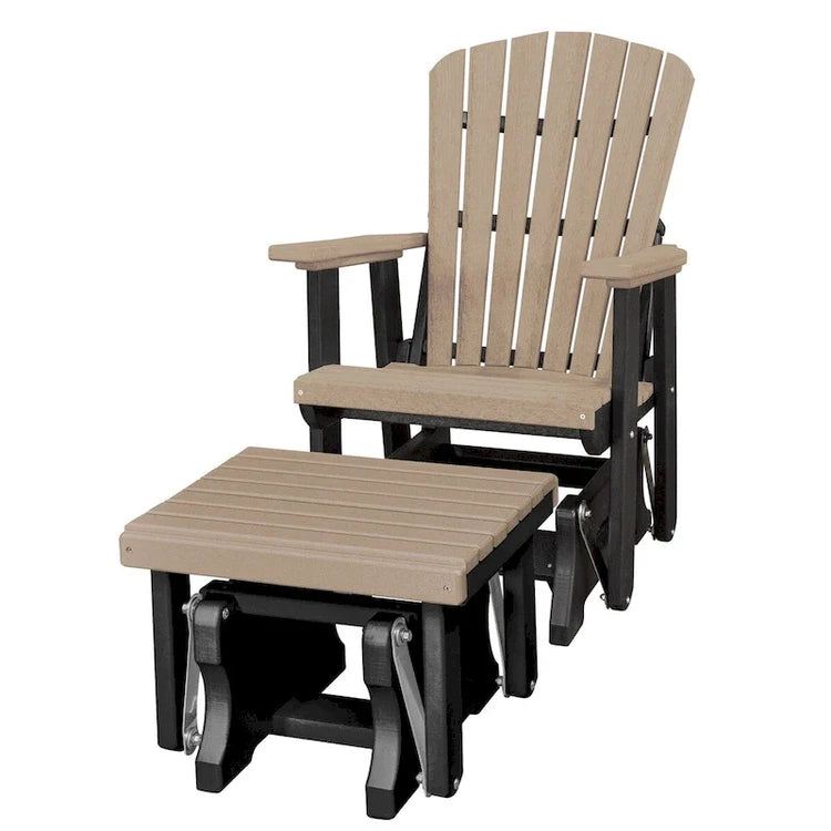 American Furniture Classics Fan Back Glider and Ottoman Glider, Made in the Usa