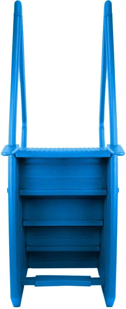 Select Anti-Slip in-Pool Steps, Gray, for Above Ground Swimming Pools, Can Mount to Decks 48" to 54" H, Safety Stairs Capacity up to 300 Lbs
