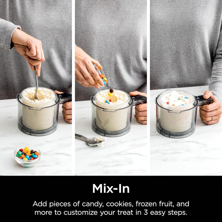 Ninja NC301 Creami Ice Cream Maker, for Gelato, Mix-Ins, Milkshakes, Sorbet, Smoothie Bowls & More, 7 One-Touch Programs