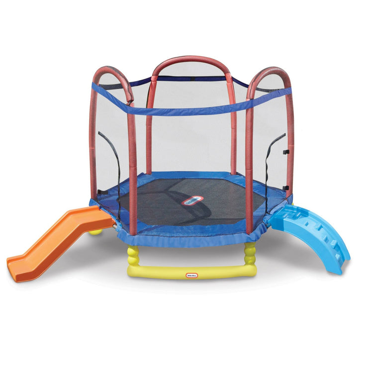 Little Tikes 7 & Climb & N Slide Trampoline with Enclosure