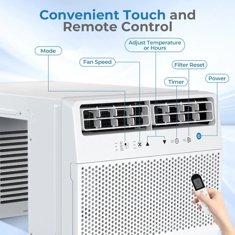 Antarctic Star U-Shaped Air Conditioner Window 12000BTU Window Air Conditioner Cools