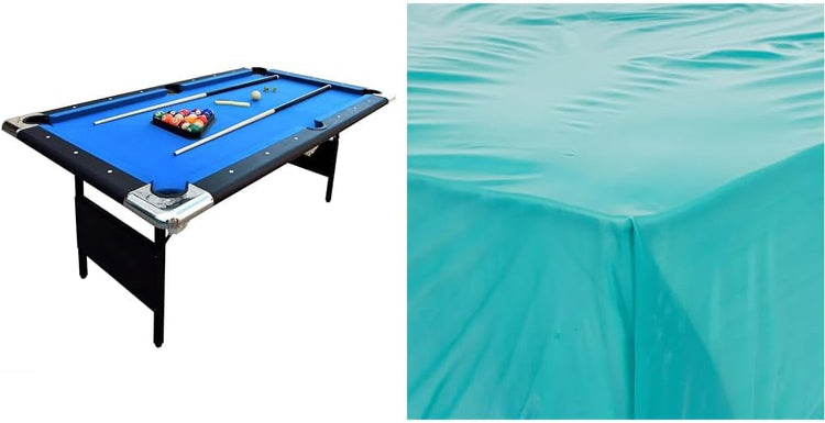 Hathaway Fairmont 6 Ft Portable Pool Table, Adults Folding Billiards Tables for Game Room with Easy Foldable Storage