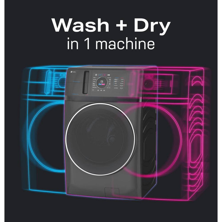 Profile 4.8 Cu. Ft.. Ultrafast Combo Washer Dryer with Ventless Heat Pump Technology in Carbon Graphite