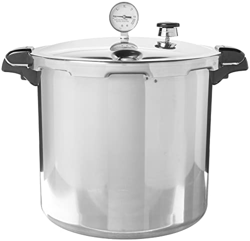 Presto 01784 23 Quart Induction Compatible Pressure Canner, Silver, Aluminum, Home & Kitchen