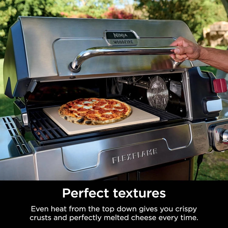 Ninja Flexflame, Grill and Smoker, Electric and Propane Grill, Roaster, BBQ Grill, 5-in-1 Cooking System, 3 Burner, Digital Control, Outdoor Cooking