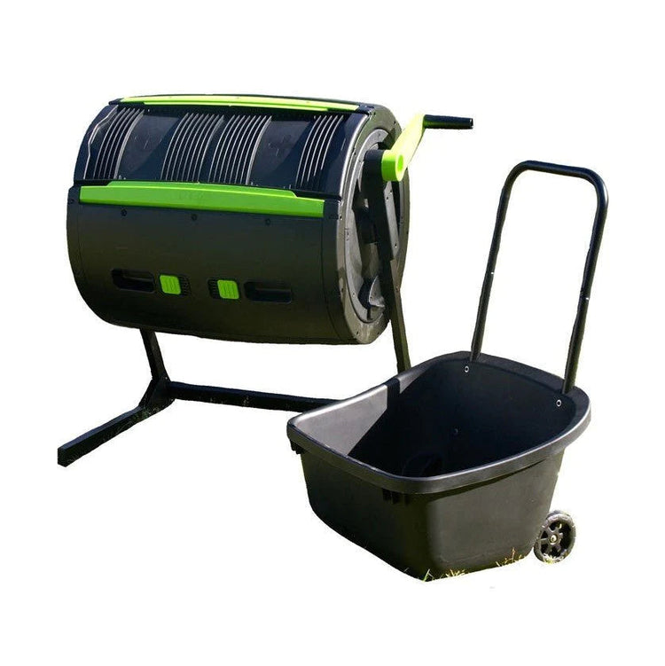 Maze 65-Gallon Compost Tumbler and Cart Combo