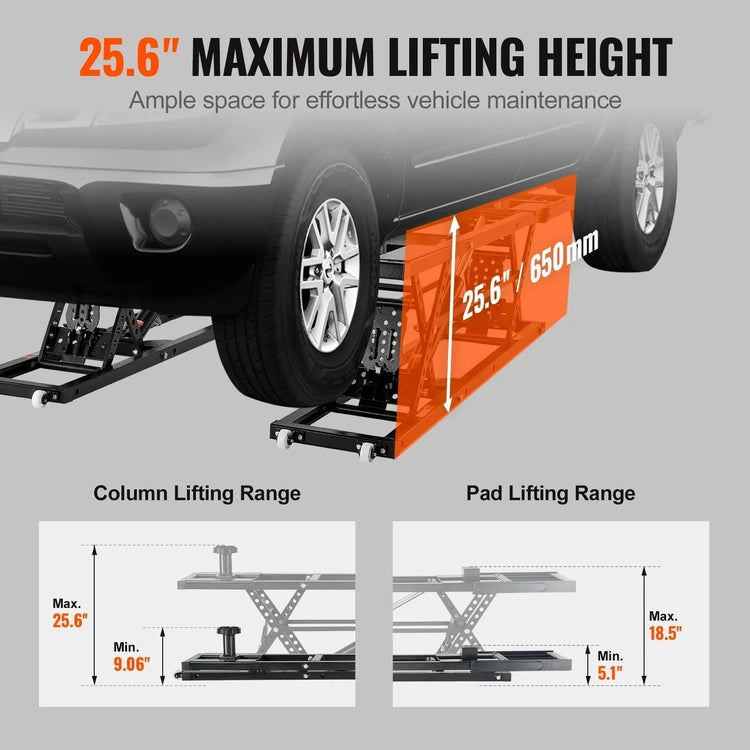 Portable Car Lift 5000 Lbs Automatic Car Lift System Jack for Home Garage