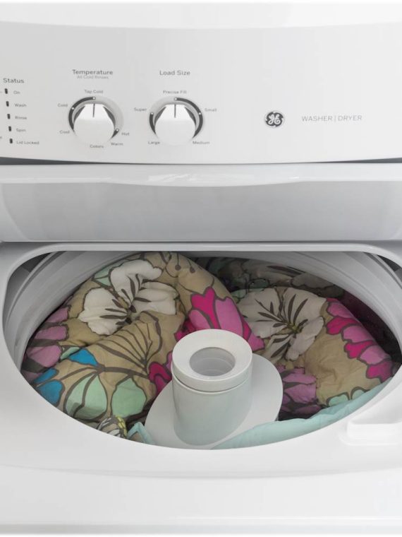 3.8 Cu. Ft.. Top Load Washer and 5.9 Cu. Ft.. Electric Dryer Laundry Center - White