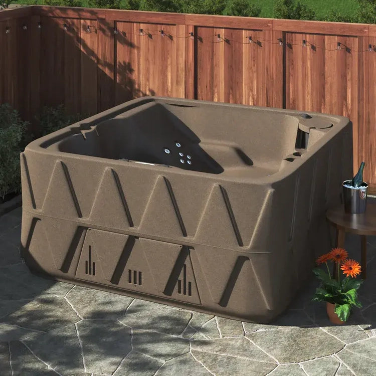 Aquarest Spas, Jet Square Plug and Play Hot Tub with Ozonator