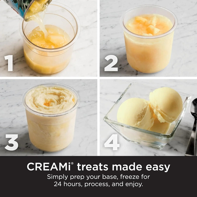 Ninja NC301 Creami Ice Cream Maker, for Gelato, Mix-Ins, Milkshakes, Sorbet, Smoothie Bowls & More, 7 One-Touch Programs