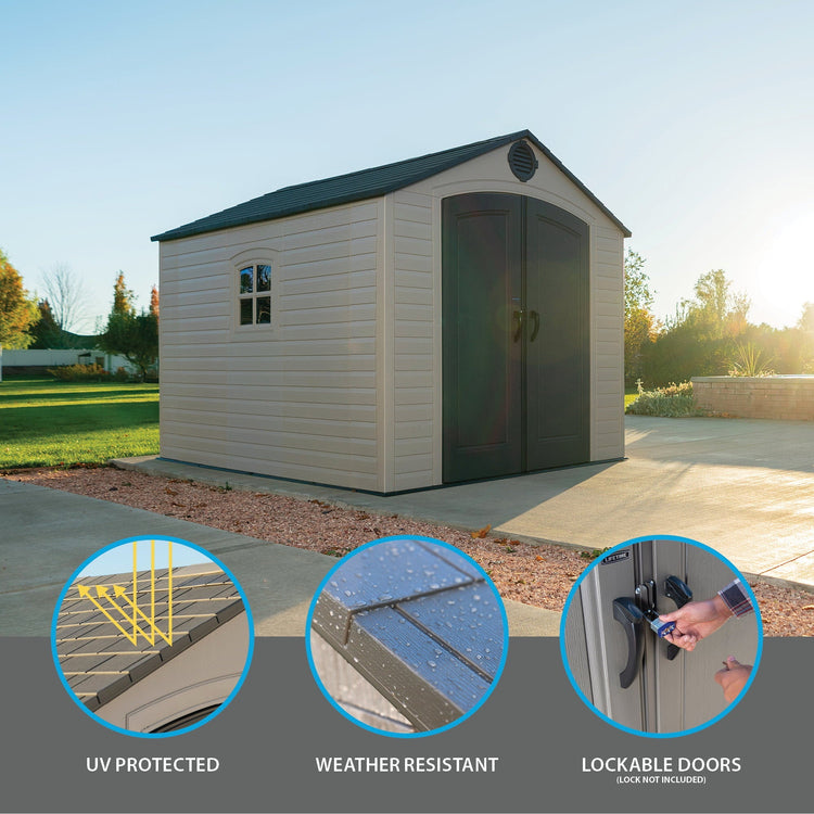 Lifetime 8 Ft. X 10 Ft. Outdoor Storage Shed