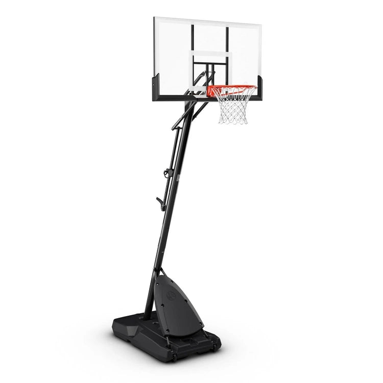 Spalding 54 In. Shatter-Proof Polycarbonate Exacta Heighta Portable Basketball Hoop System