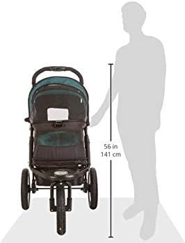 No-Zip Nv Pet Stroller for Cats/Dogs, Zipperless Entry, Easy One-Hand Fold, Gel-Filled Tires, Plush Pad + Weather Cover Included, 3 Colors