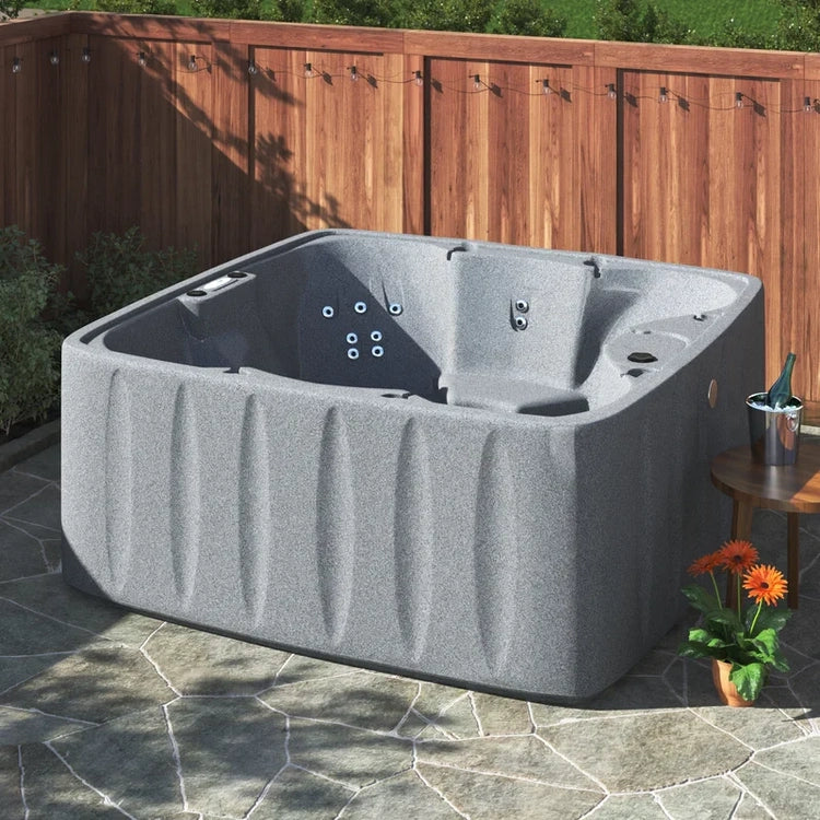 Aquarest Spas 6-Person Plug-and-Play Hot Tub - 29-Jet Square Design with Ozonator