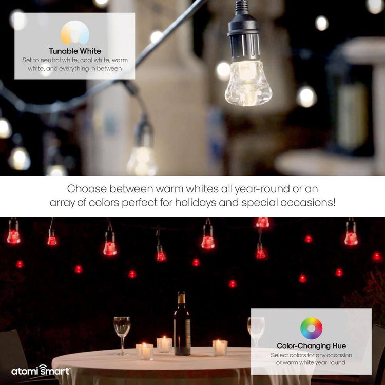 Atomi Smart Wi-Fi Smart Color String Lights 24 Feet AT1326