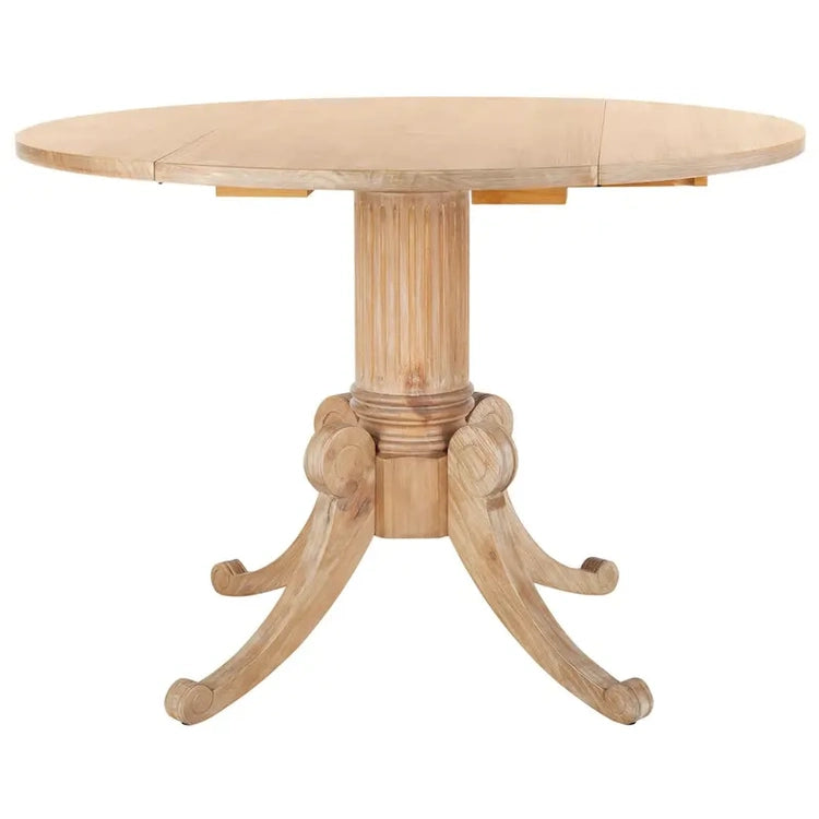 Safavieh Jeane Antique White Drop Leaf Dining Table - 43 W X 43 D X 31 H - 43Wx43Dx31H