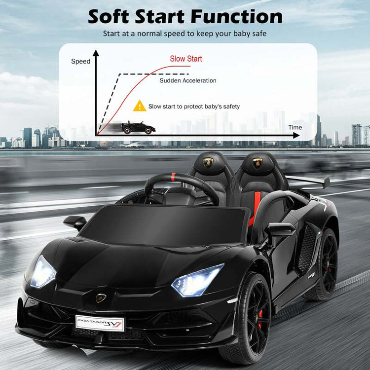 Licensed Lamborghini Svj Kids Ride-on Car, 12V Battery Powered Sports Car Toy with Trunk & Remote