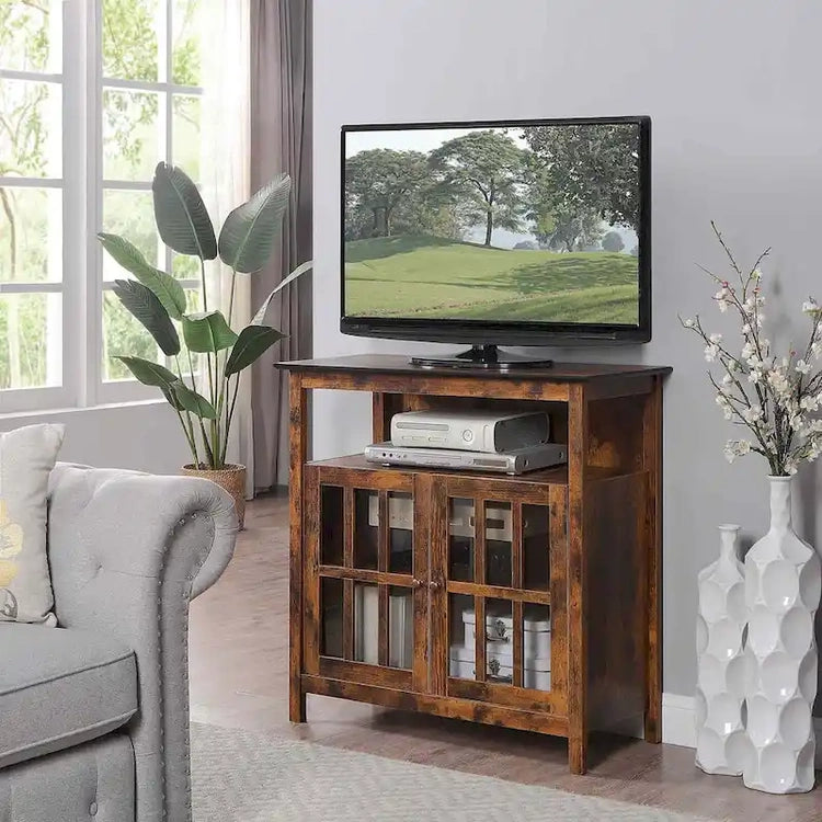 Convenience Concepts Big Sur Highboy 40 Inch TV Stand with Storage Cabinets