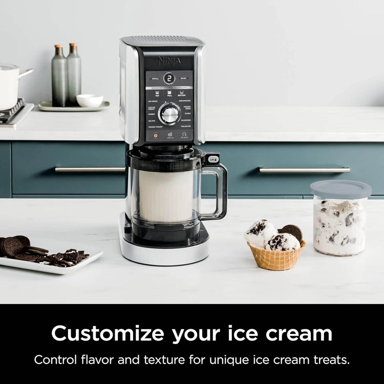 Ninja NC301 Creami Ice Cream Maker, for Gelato, Mix-Ins, Milkshakes, Sorbet, Smoothie Bowls & More, 7 One-Touch Programs