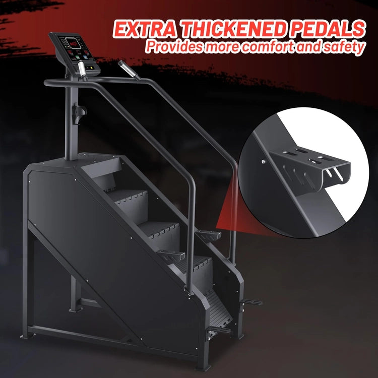 Stepper Machine, Stair Stepper with LED Screen, Commercial Grade Stair Climber, Fitness Equipment with 15 Resistance Levels, 451LBS