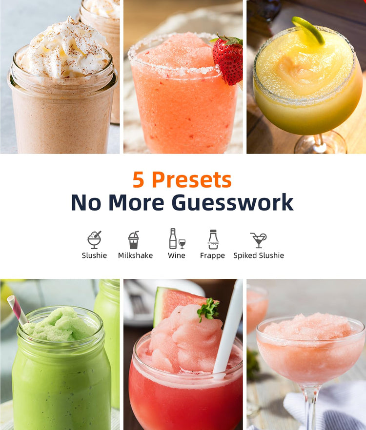 Slushie Machine - Professional Frozen Drink Maker No Ice Needed- 70 Oz Slushy Machine for Home with LED Display