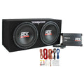 12'' 1200W Dual Car Subwoofer Package with Amplifier & Installation Kit
