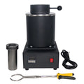 2KG Gold Melting Furnace,1400W 2000F Digital Electric Melting Furnace with Graphite Crucible for Melt Scrap, Silver, Gold, Copper