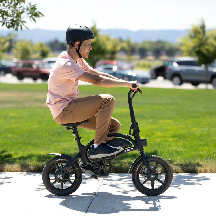 Jetson - Bolt Pro E-Bike with 30 Miles Max Operating Range & 15.5 MPH Max Speed - Black