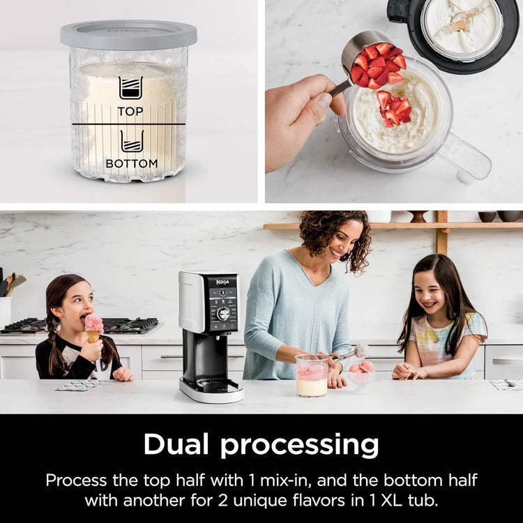 Ninja NC301 Creami Ice Cream Maker, for Gelato, Mix-Ins, Milkshakes, Sorbet, Smoothie Bowls & More, 7 One-Touch Programs