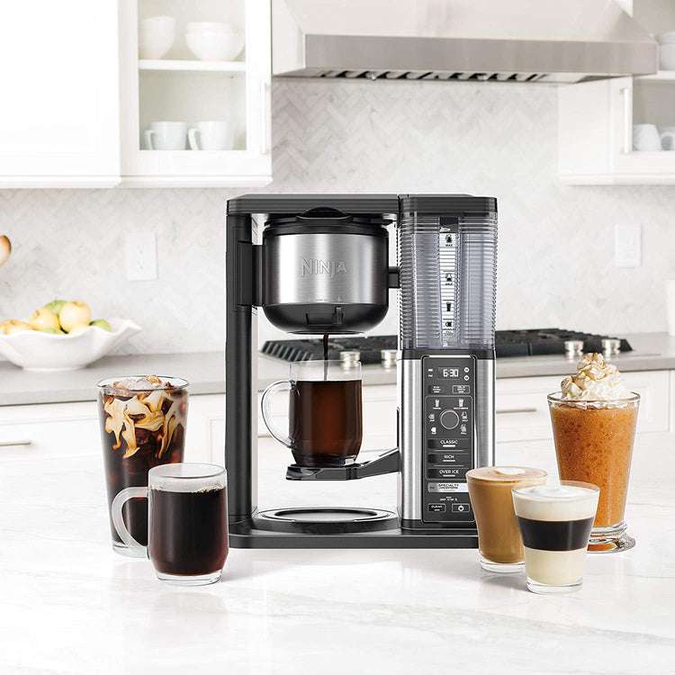 Ninja Specialty Coffee Maker with 50 Oz. Glass Carafe, Black and Stainless Steel Finish