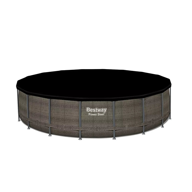 Bestway Power Steel 18-Ft X 48-in Round Above-Ground Pool Set