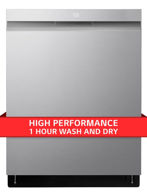 24'' Top Control Smart Built-in Stainless Steel Tub Dishwasher with 3rd Rack, Quadwash Pro and 42dba - Stainless Steel