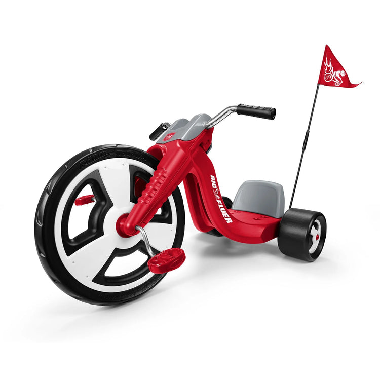 Radio Flyer Big Sport Chopper Tricycle with 16-Inch Front Wheel, Unisex, Red, for Ages 3-7