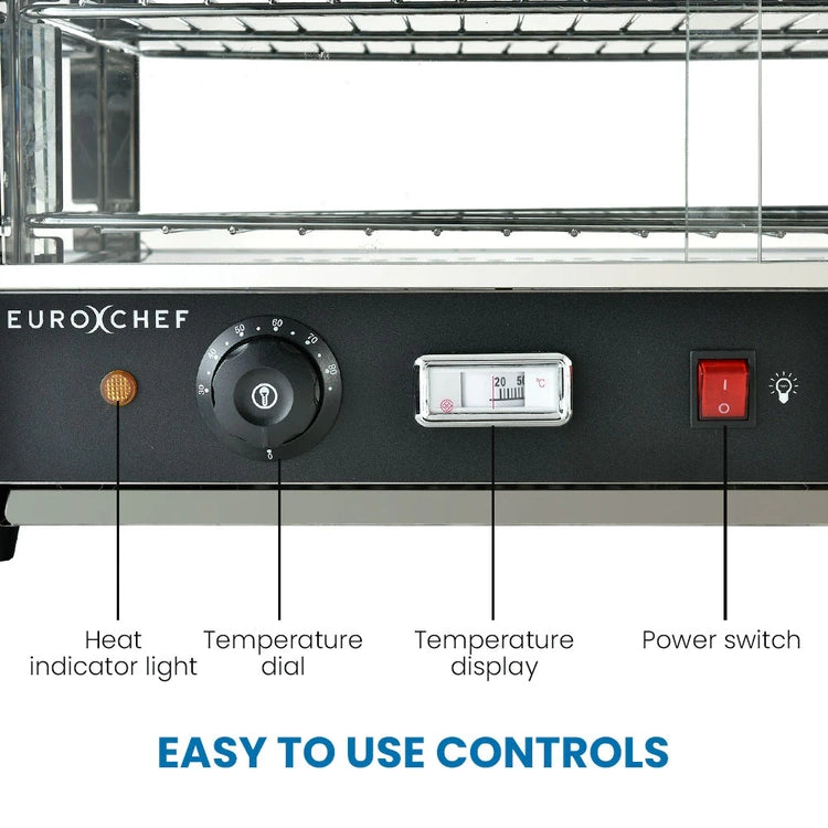 Eurochef Electric Food Warmer Display, 1000W, 4-Tier Stainless Steel