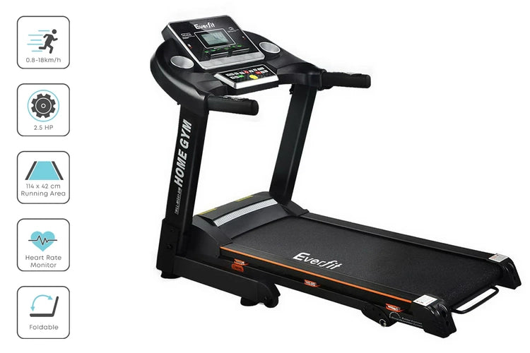Everfit Treadmill Electric Home Gym Fitness Exercise Machine Hydraulic 420mm