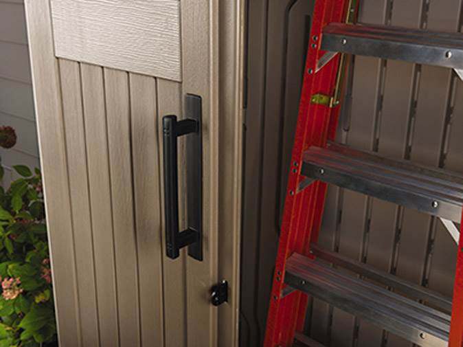 Rubbermaid Outdoor Storage Shed, 52 Cu. Ft.., Weather-Resistant, Lockable Doors
