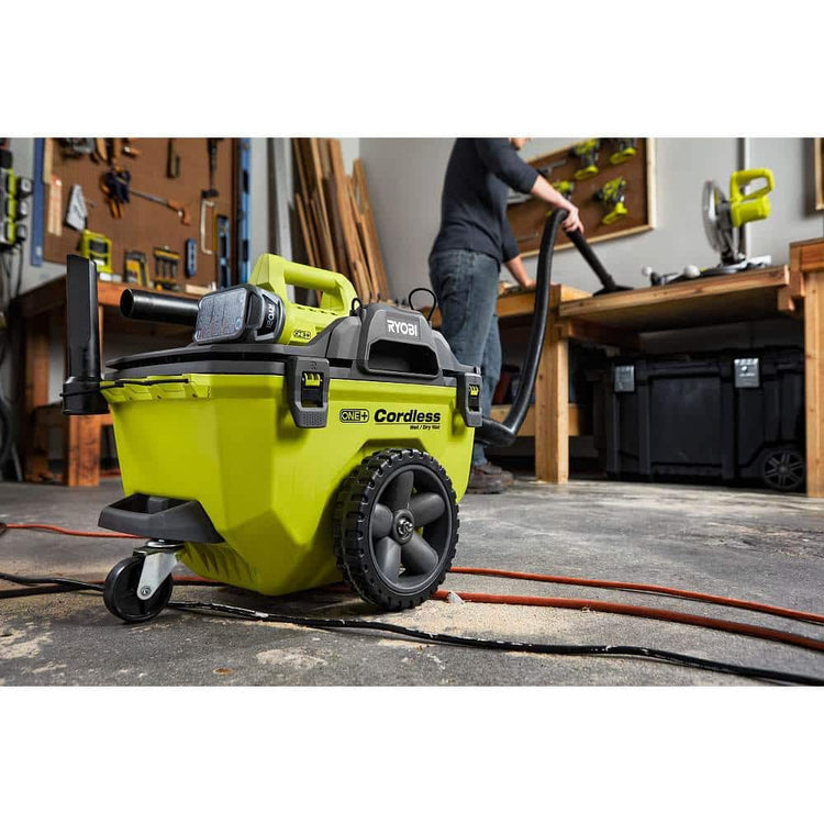 One+ 18V Cordless 6 Gal. Wet/Dry Vacuum Kit with 4.0 Ah Battery, Charger and Vacuum Accessories P770KN