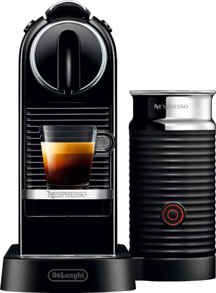 De'Longhi - Nespresso Citiz Espresso Machine by De'Longhi with Milk Frother - Limousine Black