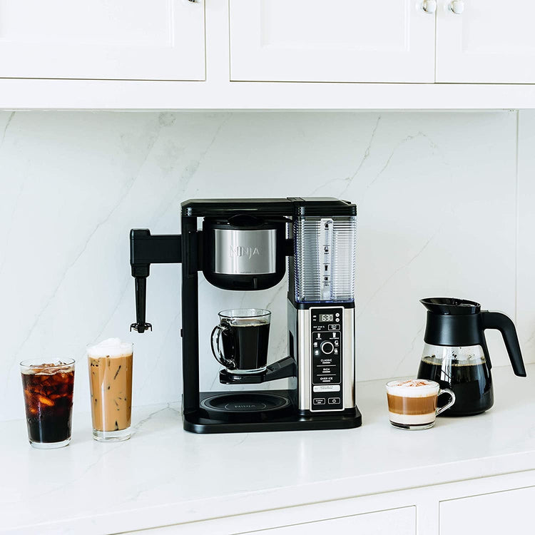 Ninja Specialty Coffee Maker with 50 Oz. Glass Carafe, Black and Stainless Steel Finish