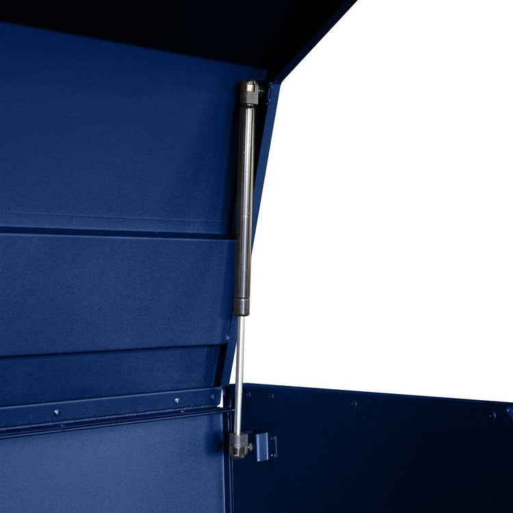 56 In. W X 22 In. D Heavy Duty 23-Drawer Combination Rolling Tool Chest and Top Tool Cabinet Set in Matte Blue